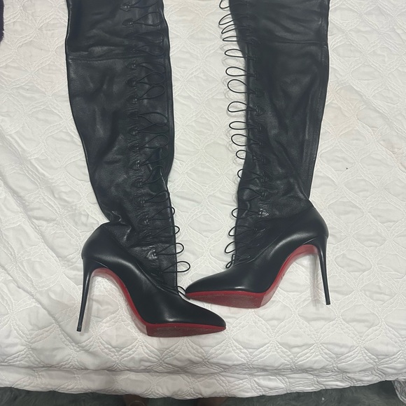 Louboutin Over the Knee All Leather Boots - Picture 10 of 11